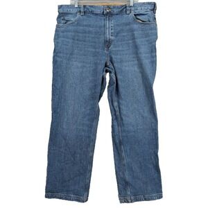 Duluth Flex Ballroom Jeans Mens 42X30 Blue Denim Relaxed Fit Stretch Streetwear